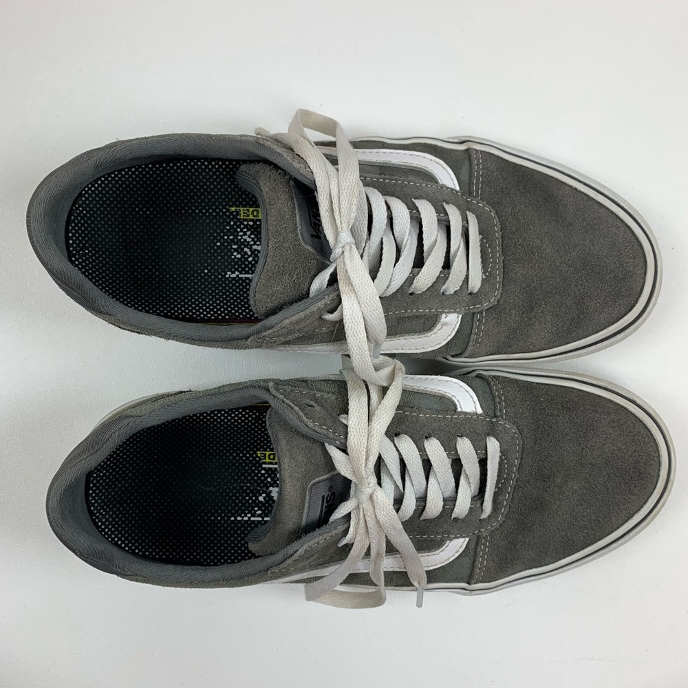 Vans Ward Deluxe Debos Checkerboard Gray Mens 8.5 - Picture 8 of 11